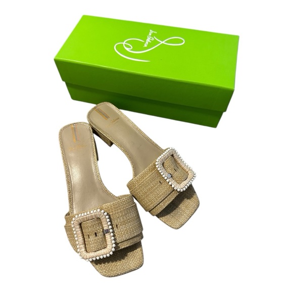 Sam Edelman Deacon Raffia‎ Sandal - Picture 1 of 5